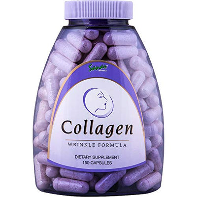 Premium Collagen Pills with Vitamin C, E - Reduce Wrinkles, Tighten Skin, Hair Growth, Strong Nails, & Joints - Anti Aging Skin Care, Hydrolyzed Collagen Peptides Supplement for Women,150 Capsules