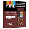 KIND Bars, Dark Chocolate Cinnamon Pecan, Gluten Free, Low Sugar, 1.4oz, 12 Count