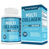 Premium Multi Collagen Peptides (Types I, II, III, V, X)-Collagen Pills for Skin Care, Hair Growth, Nails, Joints & Anti-Aging - Vitamin C, Hyaluronic Acid, Biotin, Gluten Free, 120 Collagen Capsules