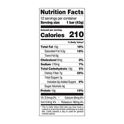 Quest Nutrition Sea Salt Caramel Almond Snack Bar, High Protein, Low Carb, Gluten Free, Keto Friendly, 12-Count
