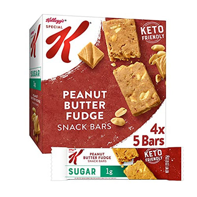 Kellogg's Special K Keto Friendly Snack Bars, Peanut Butter Fudge (20 Bars)