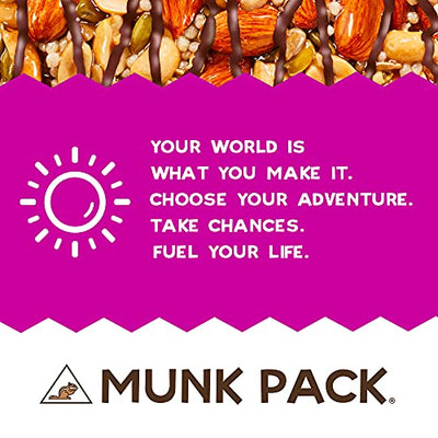 Munk Pack Keto Nut & Seed Bar, <1g Sugar, 3g Net Carbs, Keto Snacks, No Added Sugar, Plant Based, Gluten Free, Soy Free (Sea Salt Dark Chocolate 12 Pack