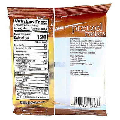 Pretzel Protein Twists | 7 Bags | Low Fat, Low Carb, KETO Diet Friendly, Low Calorie Diet Snack