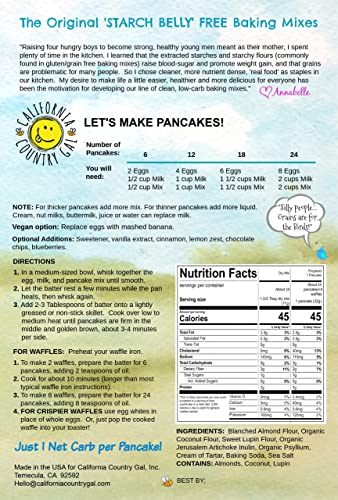 Clean Keto Baking Mixes - Variety 4 PK by California Country Gal, Low Carb, Paleo, 100% Grain Free, Gluten Free, No Added Sugars or Starchy Flours