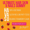 Havasu Nutrition High Potency Biotin Gummies - Natural Hair, Skin, Nail & Metabolism - 5000 mcg, Premium, Pectin-Based, 90 Gummy
