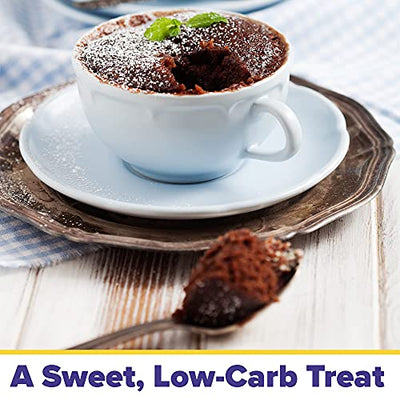 Carbquik Keto Mug Cakes (6 Pack) Keto-Friendly Dessert, Low in Net Carbs, Rich Chocolate Flavor, Ready in Just 90 Seconds, Nut-Free (Double Chocolate Chunk)
