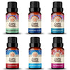 Guru Nanda (Set of 6) Therapeutic Grade Essential Oil Blends - 100% Pure & Natural Aromatherapy Blends for Oil Diffusers & Topical Use - Breathe Easy, Tranquility, Harmony, Sleep, Relaxation, Immunity
