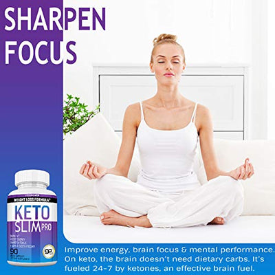 Vegepower Keto Fast Diet Pills- Ketone Slim Pro 180 Capsules-Apple Cider Vinegar,Exogenous BHB Salt Supplement for Ketogenic Diet-Utilize Fat for Energy/Focus,Weight Management, Manage Cravings