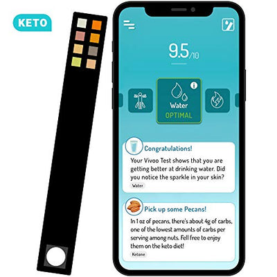 Vivoo | The ONLY Urine Test Strips & Keto Strips with App | Keto Strips Urine Test, Urinalysis Test Strips, Ketone Test Strips, Keto Test Strips, Urine Test Strips for Infection | 1 Month / 4 Strips