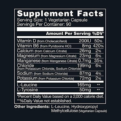 Keto Plus Electrolytes Replacement Tablets for Fast Hydration | Magnesium, Potassium, Sodium, Calcium, Vitamin D, Vitamin B | Keto Diet Friendly | 90 Vegetarian Capsules