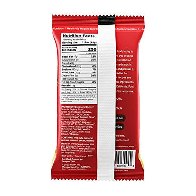 H.V.M.N. Keto Food Bar - Chocolate Chunk Keto Bars | Gluten Free, 13g Protein, Low Carb, No Added Sugar, Certified Organic Keto Snack (12 Pack)…