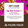 Munk Pack Keto Nut & Seed Bar, <1g Sugar, 3g Net Carbs, Keto Snacks, No Added Sugar, Plant Based, Gluten Free, Soy Free (Sea Salt Dark Chocolate 12 Pack