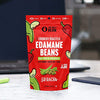 The Only Bean - Crunchy Roasted Edamame Beans (Sriracha) - Keto Snacks (3g Net) - High Protein Healthy Snacks (13g Protein) - Low Carb & Calorie, Gluten-Free Snack, Vegan Keto Food - 4 oz (3 Pack)