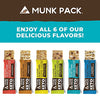 Munk Pack Keto Granola Bar, 1g Sugar, 2g Net Carbs, Keto Snacks, Chewy & Grain Free, Plant Based, Gluten Free, Soy Free, No Sugar Added (Variety 6 Pack)
