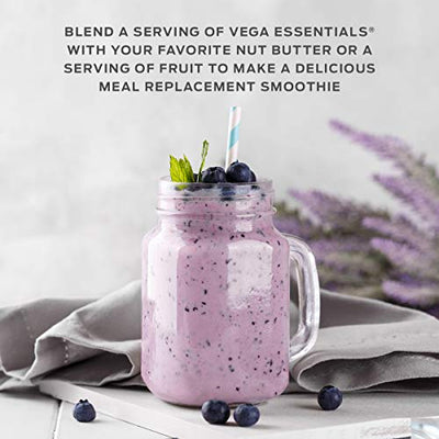 Vega Essentials Protein Powder, Chocolate, Plant Based Protein Powder Plus Vitamins, Minerals and Antioxidants - Vegan, Vegetarian, Keto-Friendly, Gluten Free, Dairy Free (30 Servings, 2lbs 6.2oz)