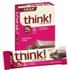 think! High Protein Bars - Chocolate Crisp, 15g Protein, 2g Sugar, No Artificial Sweeteners, GMO & Gluten Free,10 Count