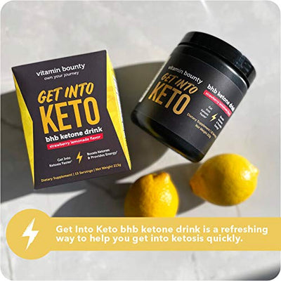 Get Into Keto - Exogenous Ketone Beta Hydroxybutyrate (BHB) for Men and Women - Supercharge Ketosis & Manage Cravings (Drink)