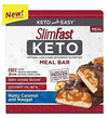 SlimFast Nutty Caramel and Nougat Keto Fat Bomb Meal Replacement Bar, 8.5 Ounce (Pack of 4)