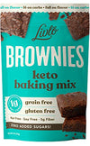 Livlo Keto Brownie Baking Mix - Just 1g Net Carb - Sugar Free & Gluten Free Keto Desserts, Sweets & Treats - Low Carb, Nut Free, Diabetic Friendly Snack - Fast, Delicious & Easy to Make - 12 servings