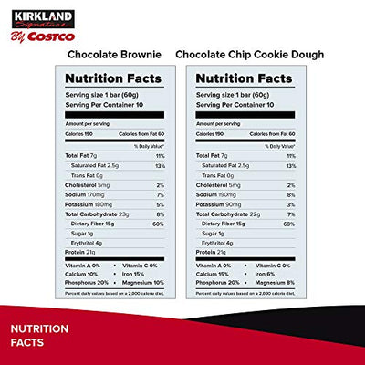 Kirkland Signature Protein bar energy variety pack, 20 Count