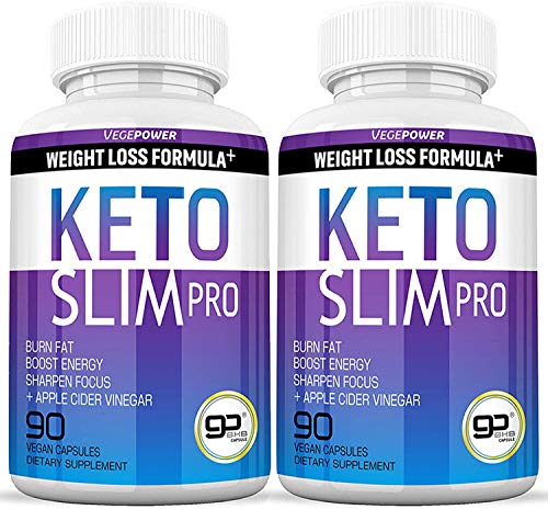 Vegepower Keto Fast Diet Pills- Ketone Slim Pro 180 Capsules-Apple Cider Vinegar,Exogenous BHB Salt Supplement for Ketogenic Diet-Utilize Fat for Energy/Focus,Weight Management, Manage Cravings