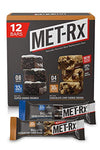 MET-Rx Big 100 Colossal Protein Bars, Super Cookie Crunch and Chocolate Chip Cookie Dough Variety Pack, 12 Count