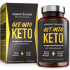 Get Into Keto - Exogenous Ketone Beta Hydroxybutyrate (BHB) for Men and Women - Supercharge Ketosis & Manage Cravings , 60 ct