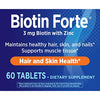 Nature's Way Biotin Forte 3mg with Zinc, 60 Count (Pack of 1)