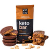 Perfect Keto Bars | Cleanest Keto Snacks with Collagen and MCT. No Added Sugar, Keto Diet Friendly - 3g Net Carbs, 17g Fat, 13g Protein - Keto Diet Food Dessert (Peanut Butter Choc Chip)