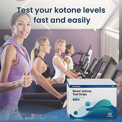 Femometer Blood Ketone Test Strips - Ideal for Femometer Blood Ketone Monitoring - Keto Testing Strips | for Monitoring Ketones on a Keto Diet, 30 Tests