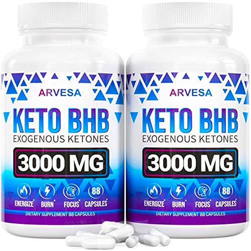 (2 Pack) Keto Pills - 5X Potent - Advanced Keto Burn Diet Pills - Best Exogenous Ketones BHB Supplement for Women and Men - Boost Energy and Metabolism - Made in USA