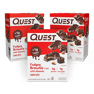 Quest Nutrition Fudgey Brownie Candy Bites, 24 Count