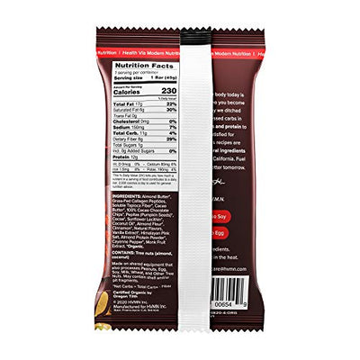 H.V.M.N. Keto Food Bar - Mexican Hot Chocolate Keto Bars | Gluten Free, 13g Protein, Low Carb, No Added Sugar, Certified Organic Keto Snack (12 Pack)…