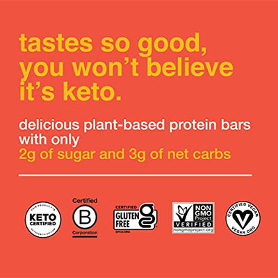 CORE Keto Bars, Peanut Butter Cup, 1.4 ounce bars (5 Pack), 3g Net Carbs, No Sugar Added, Superior Tasting