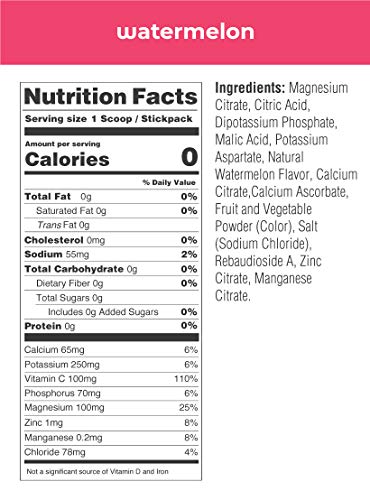 Ultima Replenisher Electrolyte Hydration Powder, Watermelon, 90 Servings - Sugar Free, 0 Calories, 0 Carbs - Gluten-Free, Keto, Non-GMO, Vegan - Potassium, Magnesium, Sodium,