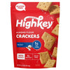 HighKey Almond Flour Crackers - Sea Salt Gluten Free Cracker, Low Carb Chips, Protein Snack Crisps & Sugar Free Keto Snacks for Zero Grain Saltine & Ketogenic Diet Friendly Food & Diabetic Crisps