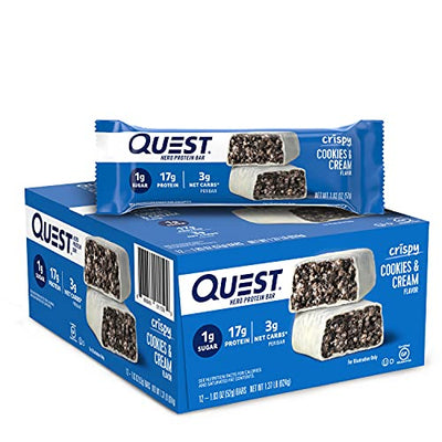 Quest Nutrition Cookies & Cream Hero Bar - 12 Count