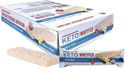 Convenient Nutrition Keto Wheyfer Bars Vanilla Cream - 10 Bars