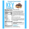 Keto Key Bars - Chocolate Peanut Butter Ketogenic Bars - High Fat, Low Carb. Keto Protein Bars as a Keto Snack Food for on the go Keto Diets. 12 Pack Key Bars