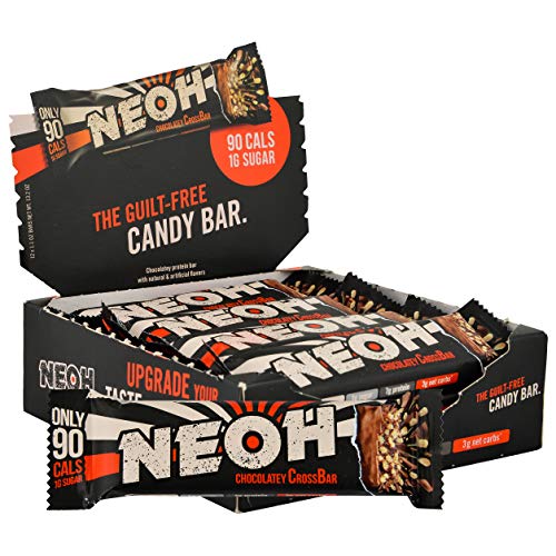 NEOH Low Carb Protein & Candy Bar - Keto Snack Low Sugar (1 Gram), 90 Calories, 7 Grams Protein (Chocolate Crunch 12-Pack)