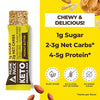 Munk Pack Keto Granola Bar, Grain Free, Vegan, 1g Sugar, 2g Net Carbs, 5g Protein, Peanut Butter, 1.12 Ounce (Pack of 4)