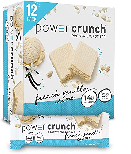 Power Crunch Protein Energy Bar, French Vanilla Creme, 12 pk 1.4 oz (40 g)(Pack of 1)