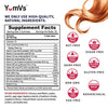 Hair, Skin & Nails Multivitamin Zero Gummies by YumVs | Keto Friendly Sugar Free Supplement for Women & Men | Vitamin C, A, D3, E, B6 + Biotin & Antioxidants | 70 Count