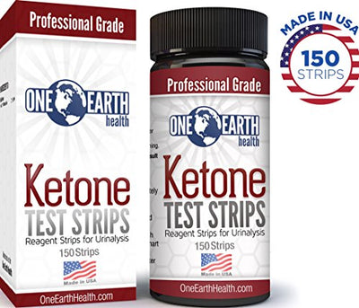 Ketone Strips (USA Made, 150 Count): Accurate Ketosis Urine Test Strips For Keto Diet and Ketogenic Measurement. Lose Weight With Confidence.