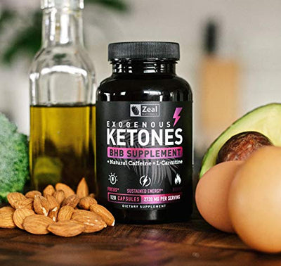 Keto BHB Exogenous Ketones Pills (2720mg | 120 Capsules) Keto Pills w. goBHB® Salts, Natural Caffeine & L-Carnitine - Keto BHB Capsules Beta Hydroxybutyrate for Ketosis Keto Vitamins Keto Salts
