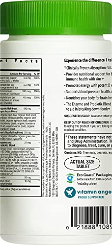 Rainbow Light Men’s One Multivitamin – High Potency with Vitamin C, D & Zinc for Immune Support, Non-GMO, Vegetarian – 150 Tablets (5 Month Supply)