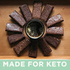 KETO BARS : The Original High Fat, Low Carb, Ketogenic Bar. Gluten Free, Vegan, Homemade with simple ingredients. [Chocolate Peanut Butter, 10 Pack]