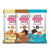 Love Good Fats Bars – Chewy-Nutty Variety Pack – Keto-Friendly Protein Bars with Natural Ingredients – Low Sugar, Low Carb, Non GMO, Gluten & Soy Free Snacks for Ketogenic Diets – (12 Count)