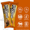 FITCRUNCH Snack Size Protein Bars, Designed by Robert Irvine, World’s Only 6-Layer Baked Bar, Just 3g of Sugar & Soft Cake Core (18 Snack Size Bars, Caramel Peanut)
