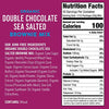 Foodstirs Junk-Free Bakery Organic Double Chocolate Sea Salted Brownie Baking Mix, 16.19 Oz | Non-GMO | Low Sugar